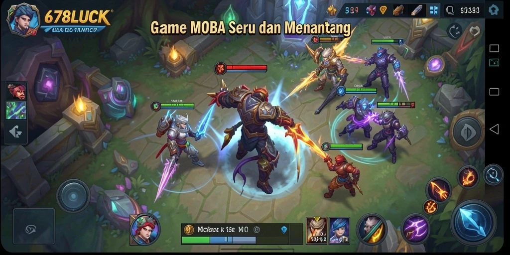 Tampilan gameplay 678LUCK yang mendebarkan dan penuh aksi.