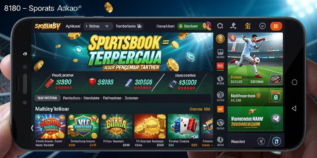 Screenshot utama 8180 menampilkan antarmuka taruhan olahraga yang menarik.
