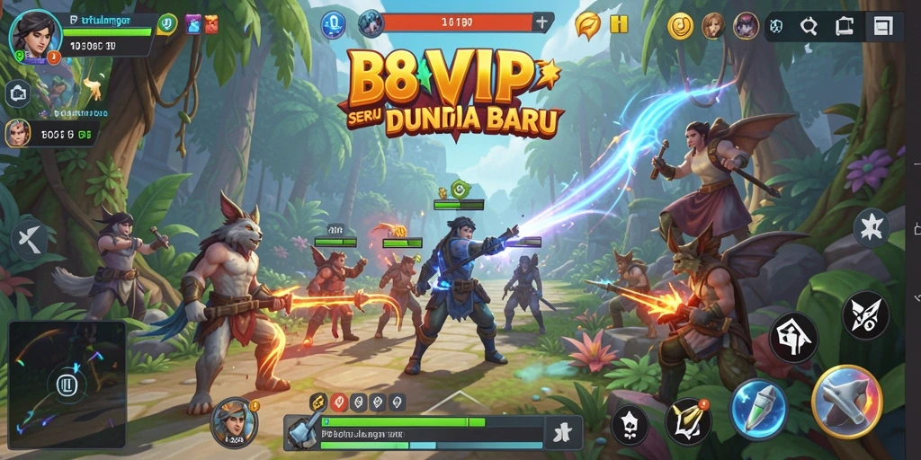 Tampilan gameplay B8VIP yang menggugah selera petualangan.