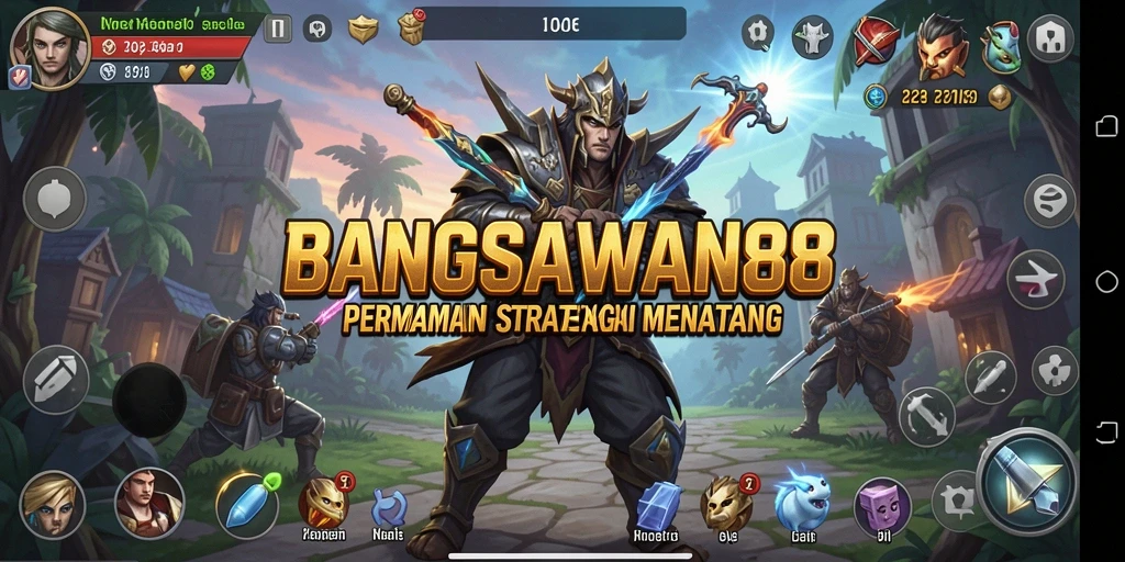 Tampilan gameplay menarik dalam BANGSAWAN88 menunjukkan pertempuran strategi.