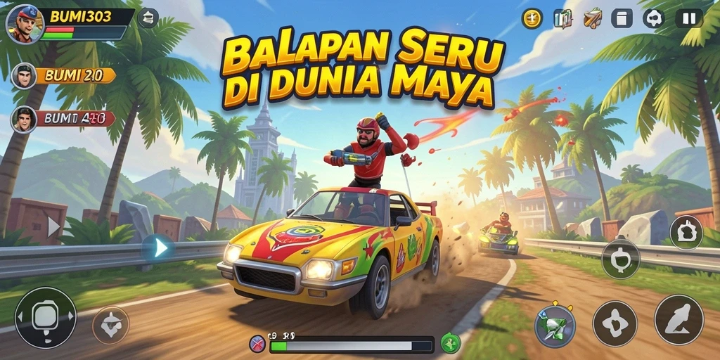 Tampilan gameplay penuh adrenalin di BUMI303 yang memukau.