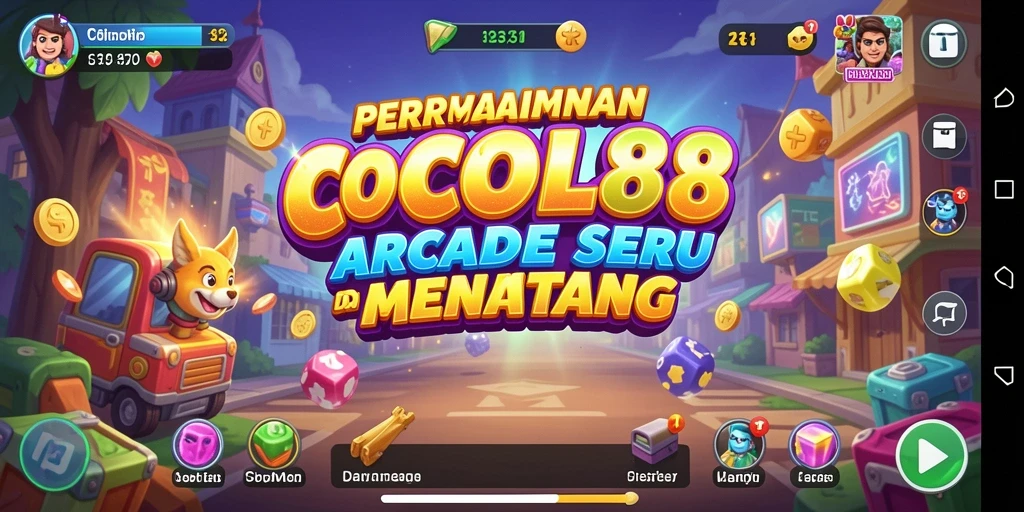 Skrinsut gameplay COCOL88 yang menampilkan aksi Arcade yang seru.