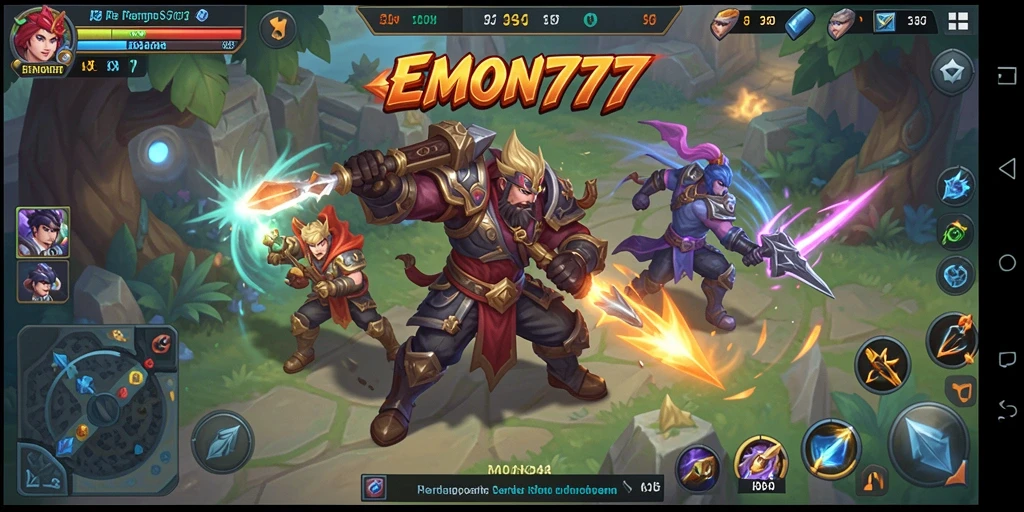 Screenshot gameplay EMON777 dengan aksi seru dan karakter menarik.