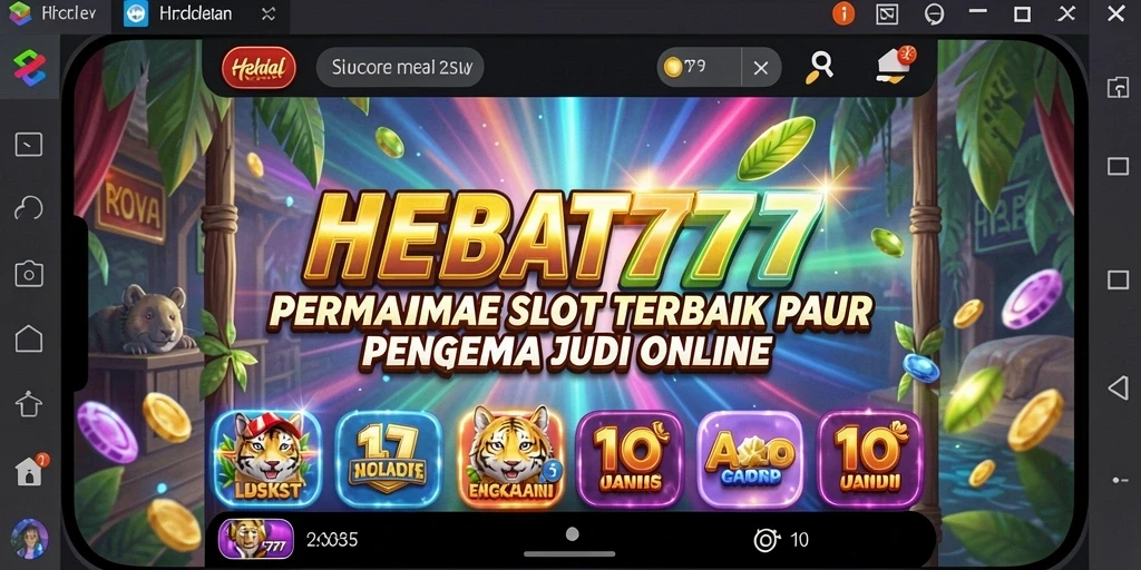 Tampilan gameplay HEBAT777 yang menarik dan penuh warna.