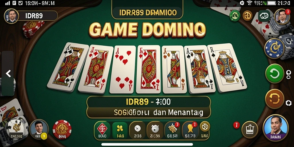 Gameplay seru IDR89 dalam permainan domino yang menantang.