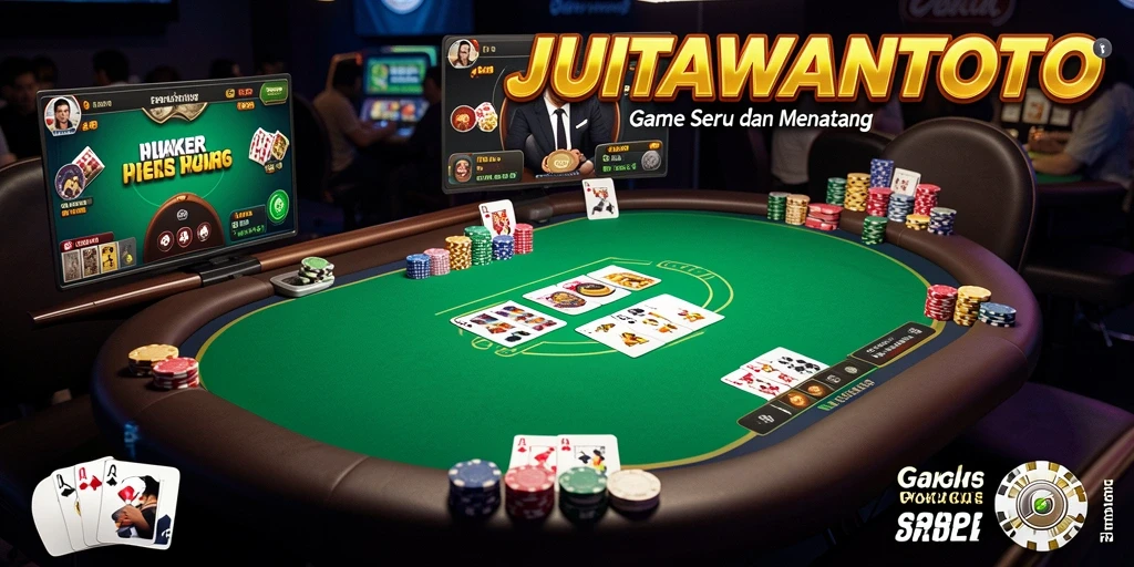 Tampilan menarik dari permainan Poker di JUTAWANTOTO