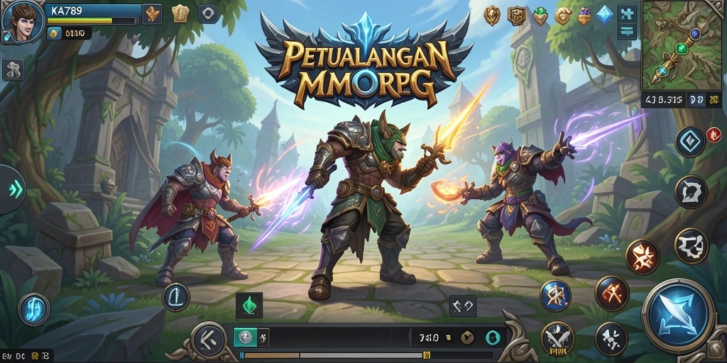 Screenshot dari gameplay KA789 dengan aksi seru karakter petualang.