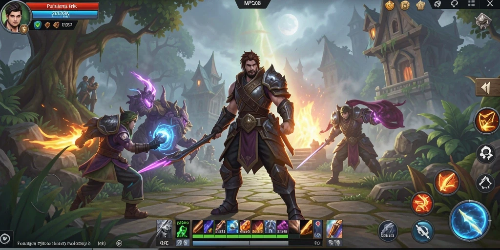 Screenshot MPO08 menampilkan aksi seru dalam game ARPG yang menegangkan.