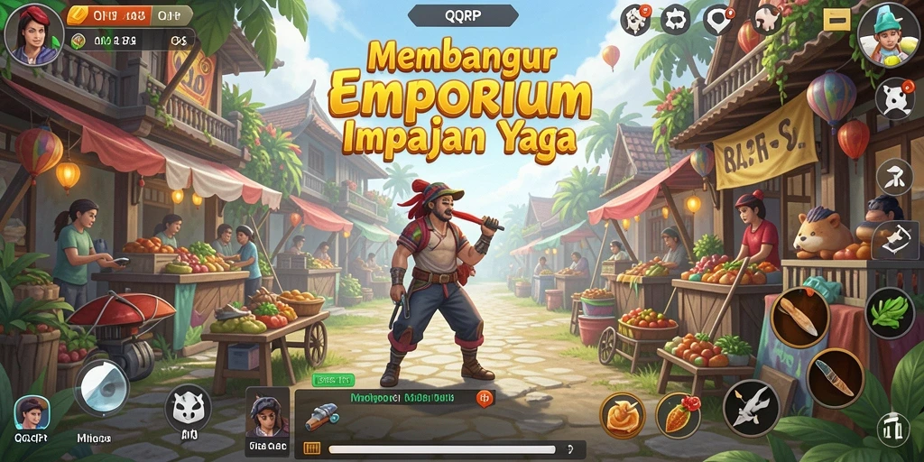 Tangkapan layar menunjukkan dinamisnya gameplay Tycoon di QQRP.