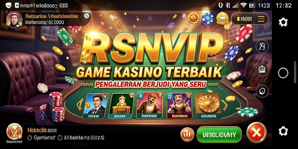 Tampilan gameplay menarik dari RSNVIP yang menampilkan keseruan permainan Kasino.