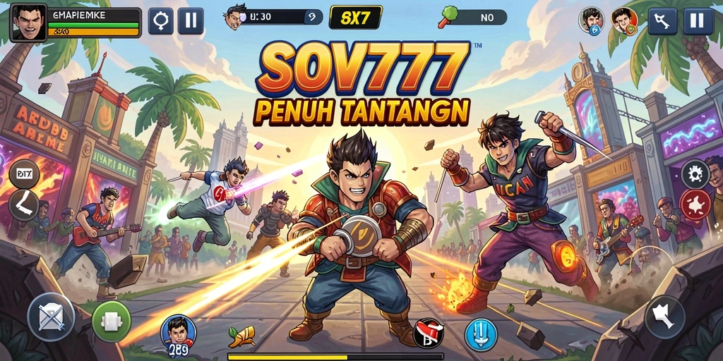 Screenshot gameplay SOV777 menampilkan grafis memukau dan aksi cepat.