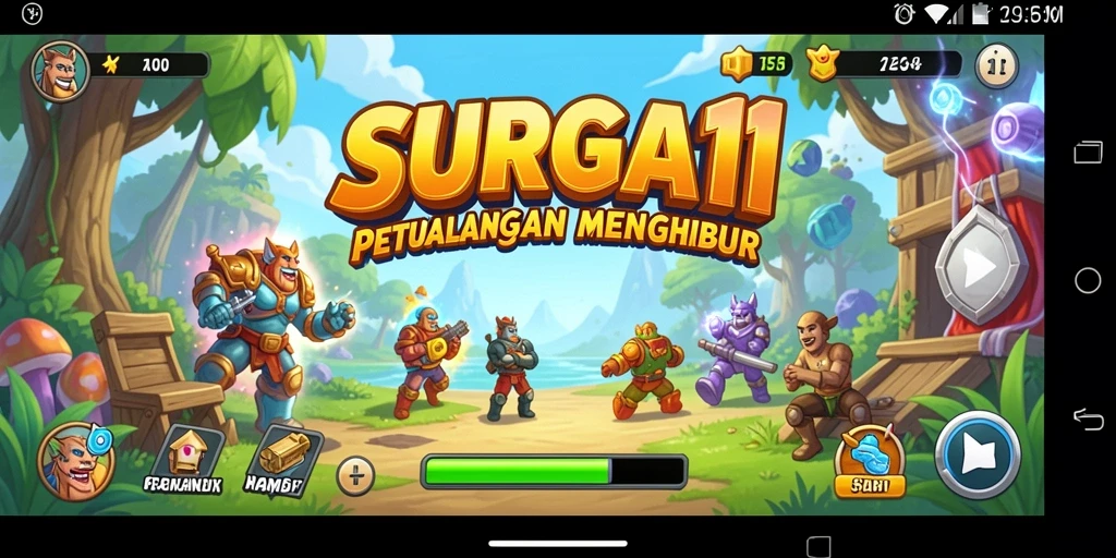 Tangkapan layar dari gameplay SURGA11 yang menarik dan penuh aksi.