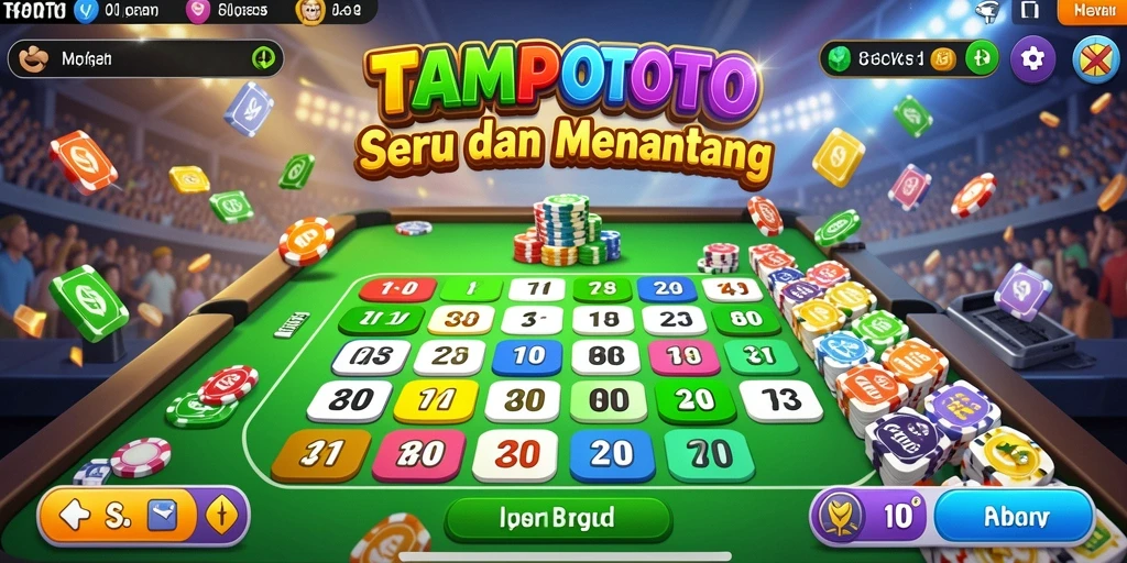 Tampilan gameplay seru TEMPOTOTO dengan suasana Bingo yang mendebarkan.
