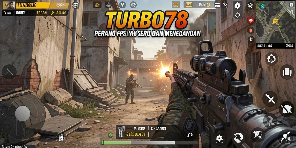 Gameplay <strong>TURBO78</strong> yang mendebarkan dan intens di medan perang.