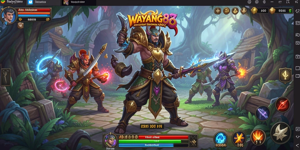 Tangkapan layar gameplay WAYANG88 yang mengesankan dan penuh aksi.
