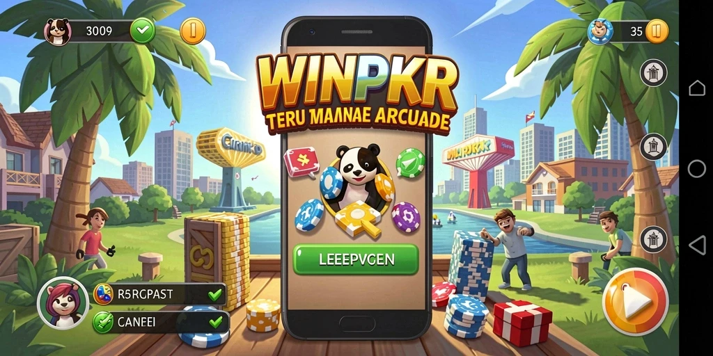 Tangkapan layar gameplay <strong>WINPKR</strong> yang menampilkan aksi arcade yang seru.