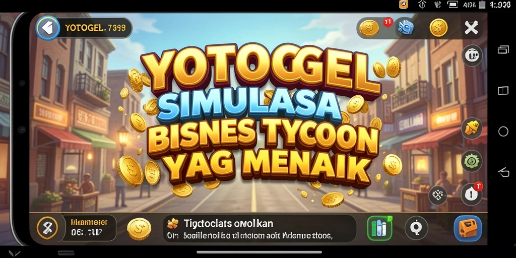 Tampilan gameplay YOTOGEL dengan interaksi bisnis yang menarik.